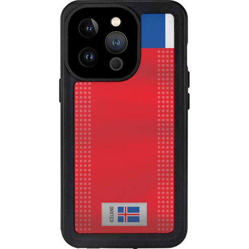 Iceland Soccer Flag iPhone 15 Pro Waterproof Case